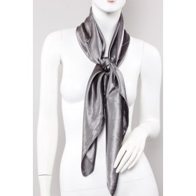 Plain Square Silky Scarf - 12 Colours